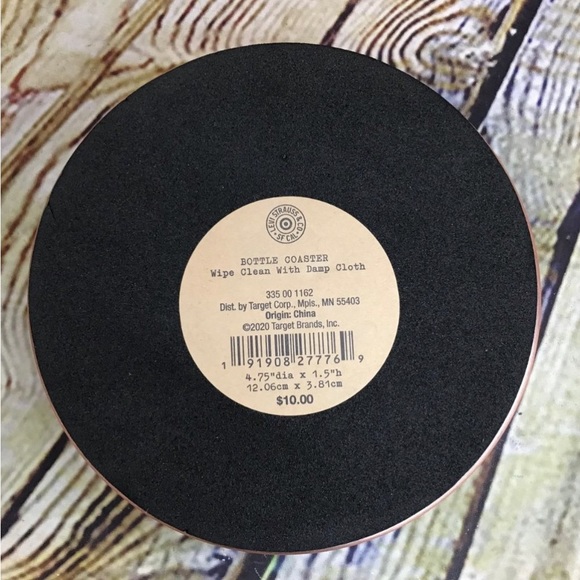 Levi's Strauss Co. Limited Edition Copper Finish Cork Lined Wine Bottle Coaster - Picture 8 of 9